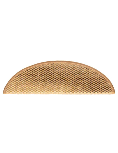 Tappeti Autoadesivi Scale Aspetto Sisal 30 pz 56x17x3 cm Sisal