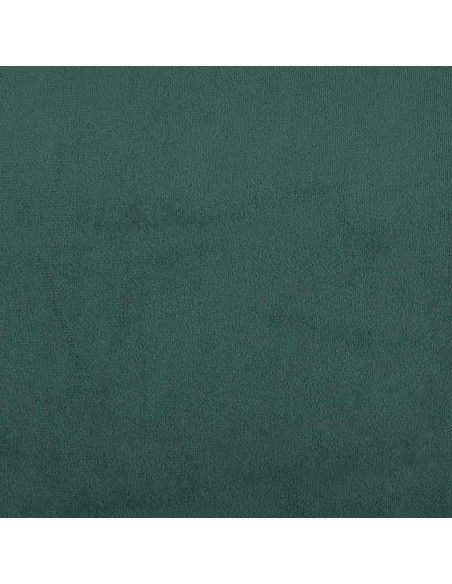 Giroletto a Molle con Materasso Verde Scuro 140x210 cm Velluto