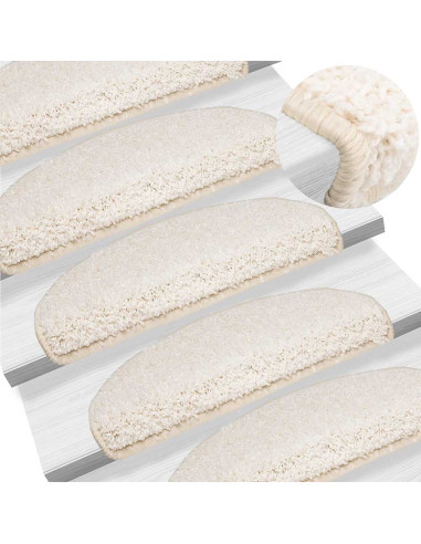 Tappetini per Scale 30 pz Bianchi 65x21x4 cm