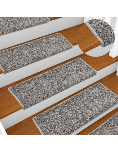 Tappetini per Scale 20 pz 65x21x4 cm Grigio