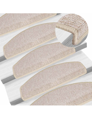 Tappetini per Scale 20 pz Tortora 65x24x4 cm