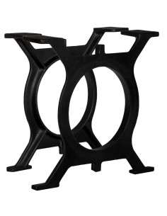 Gambe per Tavolino da Caffè 2 pz a Forma di O in Ghisa