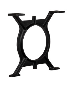 Gambe per Tavolino da Caffè 2 pz a Forma di O in Ghisa 2