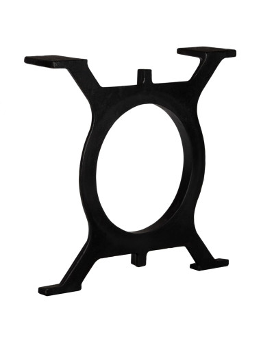Gambe per Tavolino da Caffè 2 pz a Forma di O in Ghisa