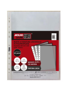 CF50BUSTE FOR.UNIV.22X30 LIS 130MIC