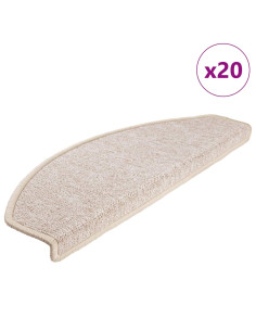 Tappetini per Scale 20 pz Tortora 65x24x4 cm