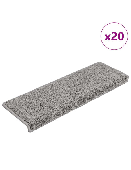 Tappetini per Scale 20 pz 65x21x4 cm Grigio