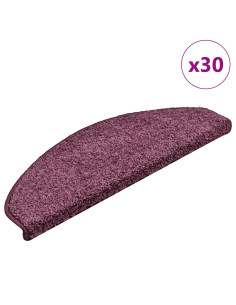 Tappetini per Scale 30 pz Viola Scuro 65x21x4 cm