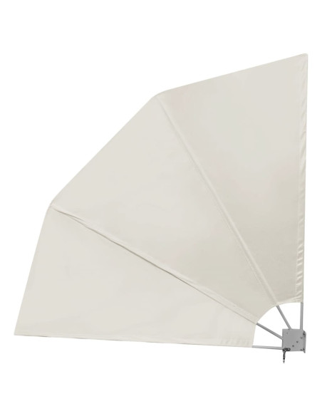 Tenda Laterale per Balcone Pieghevole Crema 210x210 cm
