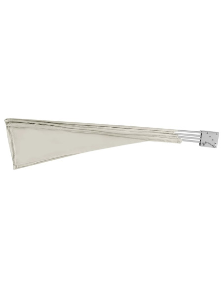 Tenda Laterale per Balcone Pieghevole Crema 210x210 cm