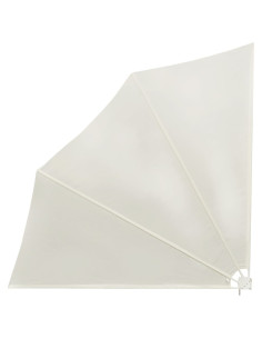 Tenda Laterale per Balcone Pieghevole Crema 140x140 cm 2