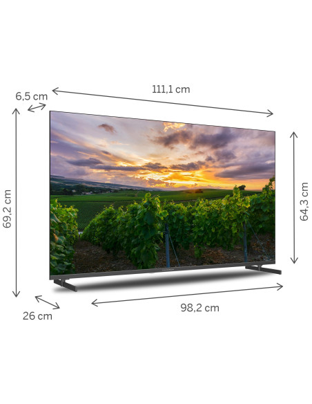 TV 50 THOMSON 4K QLED SMART UHD T2/C2S2 ANDROID 11 FRAMELESS