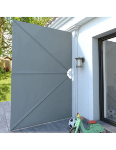 Tenda Laterale per Terrazza Pieghevole Grigio 300x200 cm 2