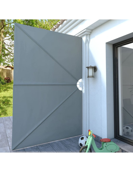 Tenda Laterale per Terrazza Pieghevole Grigio 300x200 cm