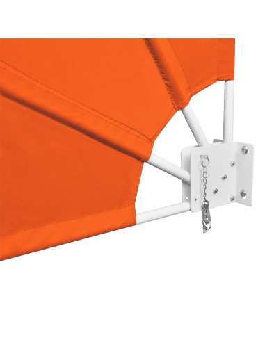 Tenda Laterale per Balcone Pieghevole Terracotta 140x140 cm