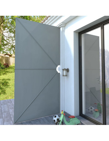 Tenda Laterale per Terrazza Pieghevole Grigio 400x200 cm