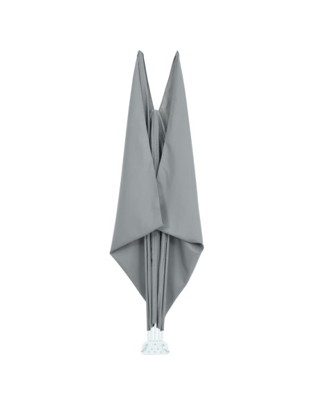 Tenda Laterale per Terrazza Pieghevole Grigio 400x200 cm