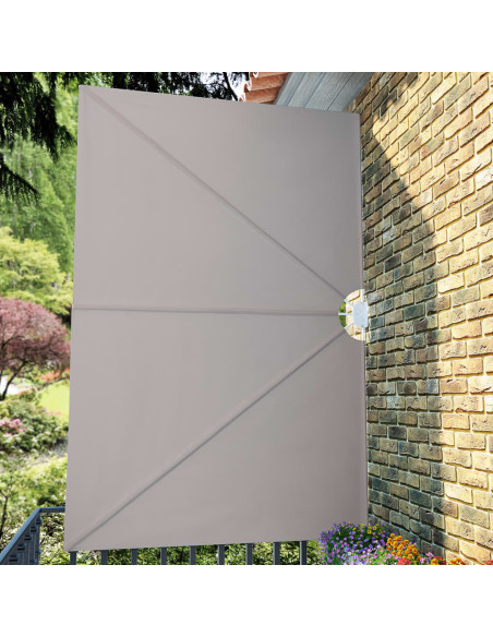 Tenda Laterale per Terrazza Pieghevole Crema 300x200 cm