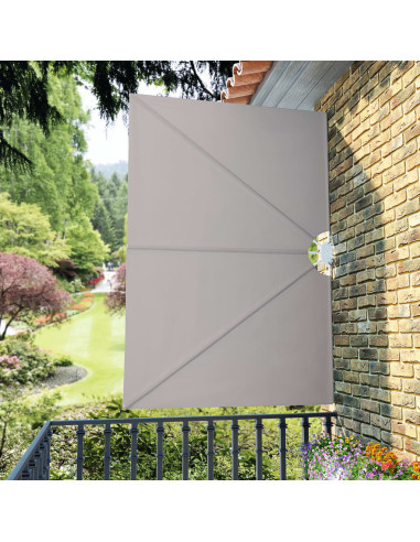 Tenda Laterale per Terrazza Pieghevole Crema 240x160 cm