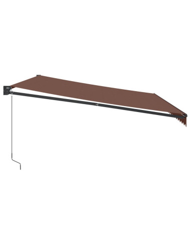 Tenda Sole Retrattile Manuale 500x300 cm Marrone