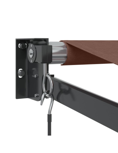 Tenda Sole Retrattile Manuale 500x300 cm Marrone