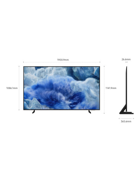 Samsung QLED AI TV 85" QE85Q8FAAUXZT 4K, Processore Q4 AI, 4K Upscaling, Color Booster Pro, OTS Lite, Air Slim Design, Vision AI