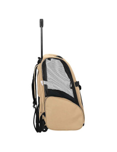 Carrello per Animali 3 in 1 Design Sabbia 48x32x57 cm Tessuto Oxford