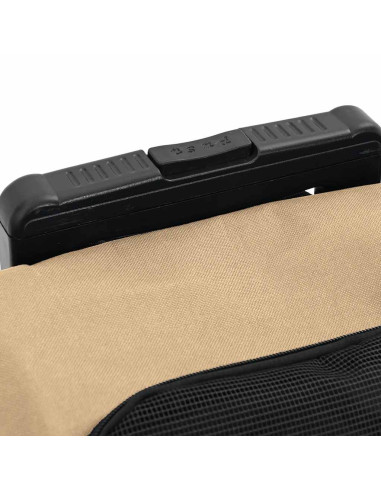 Carrello per Animali 3 in 1 Design Sabbia 48x32x57 cm Tessuto Oxford