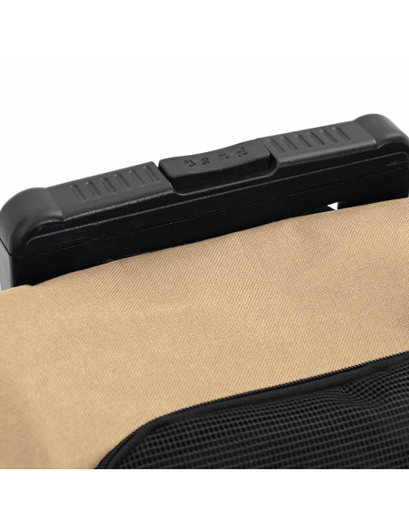 Carrello per Animali 3 in 1 Design Sabbia 48x32x57 cm Tessuto Oxford