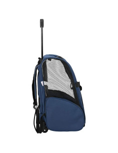 Carrello per animali domestici 3 in 1 Design Blu 48x32x57 cm Tessuto Oxford