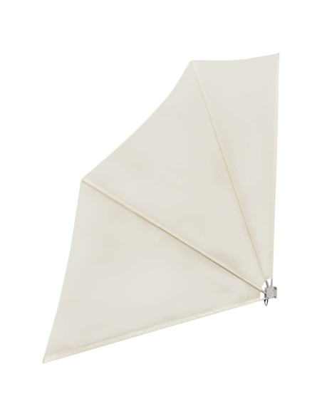 Tenda Laterale per Balcone Pieghevole Crema 140x140 cm