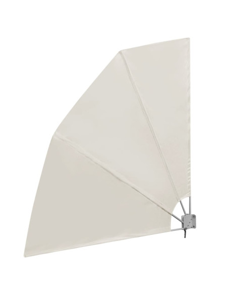 Tenda Laterale per Balcone Pieghevole Crema 210x210 cm