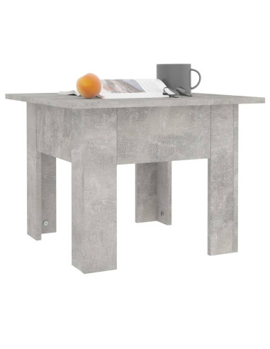 Tavolino da Caffè Grigio Cemento 55x55x42 cm in Truciolato