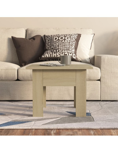 Tavolino da Salotto Rovere Sonoma 55x55x42 cm in Truciolato