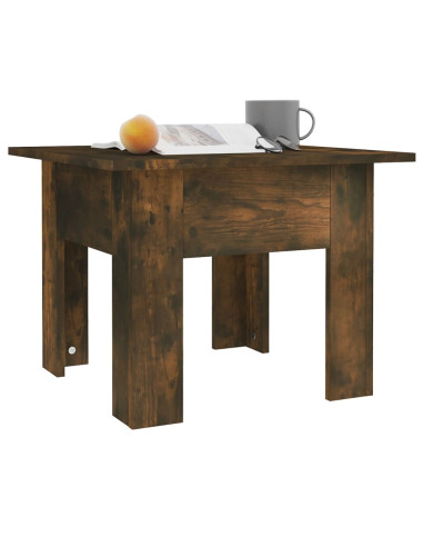 Tavolino da Salotto Rovere Fumo 55x55x42 cm in Truciolato