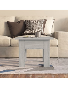 Tavolino da Salotto Grigio Sonoma 55x55x42 cm in Truciolato 2