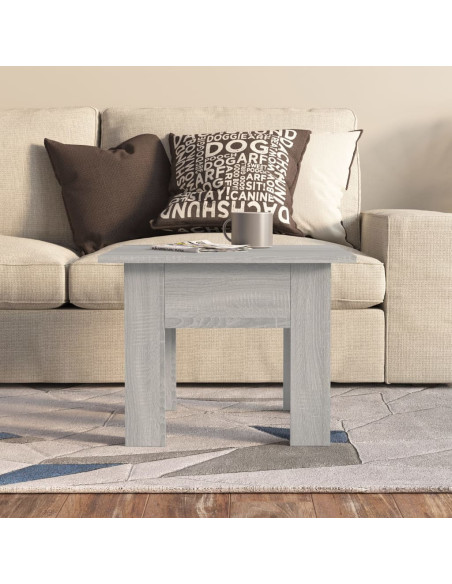 Tavolino da Salotto Grigio Sonoma 55x55x42 cm in Truciolato