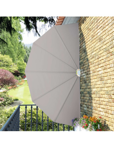 Tenda Laterale per Terrazza Pieghevole Crema 200 cm