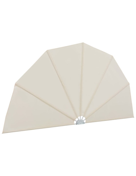 Tenda Laterale per Terrazza Pieghevole Crema 200 cm