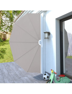 Tenda Laterale per Terrazza Pieghevole Crema 160 cm 2