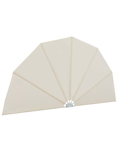 Tenda Laterale per Terrazza Pieghevole Crema 160 cm