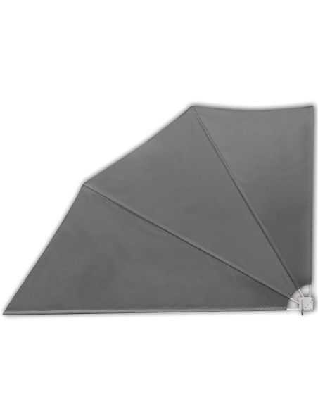 Tenda Laterale per Balcone Pieghevole Grigia 160x240 cm