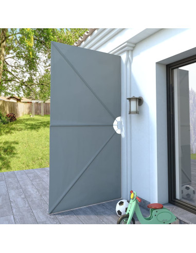 Tenda Laterale per Terrazza Pieghevole Grigio 300x150 cm