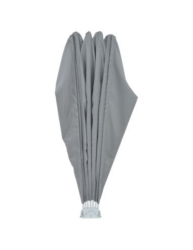 Tenda Laterale per Terrazza Pieghevole Grigio 160 cm