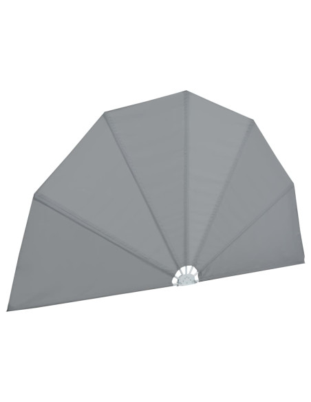 Tenda Laterale per Terrazza Pieghevole Grigio 200 cm
