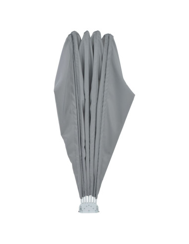 Tenda Laterale per Terrazza Pieghevole Grigio 200 cm