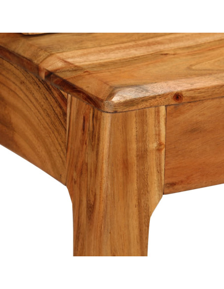 Scrivania con Cassetti in Legno Massello 88x50x90 cm