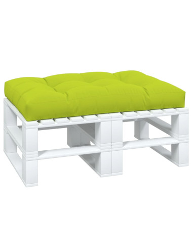 Cuscino per Pallet Verde Brillante 120x80x12 cm in Tessuto