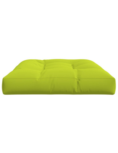 Cuscino per Pallet Verde Brillante 120x80x12 cm in Tessuto