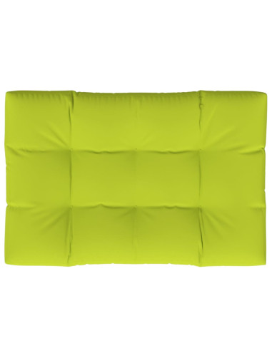 Cuscino per Pallet Verde Brillante 120x80x12 cm in Tessuto